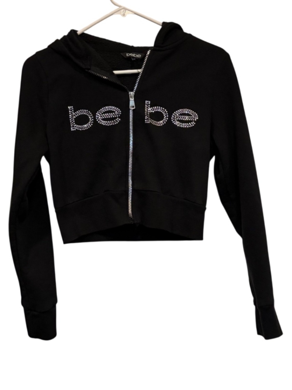 Bebe Y2k Rhinestone Crop Jacket